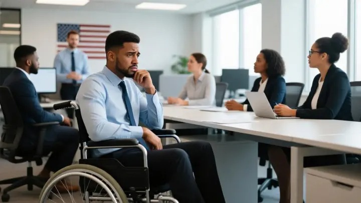 Employee experiencing disability discrimination at workplace