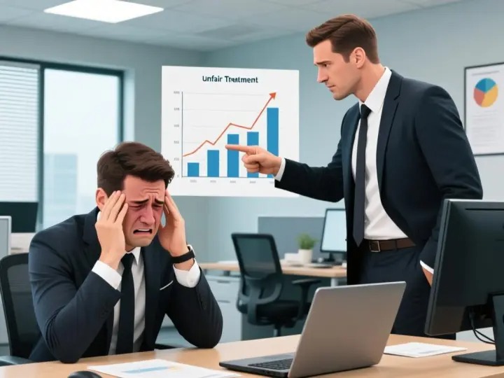 “Employer punishing employee for reporting workplace issues in USA”