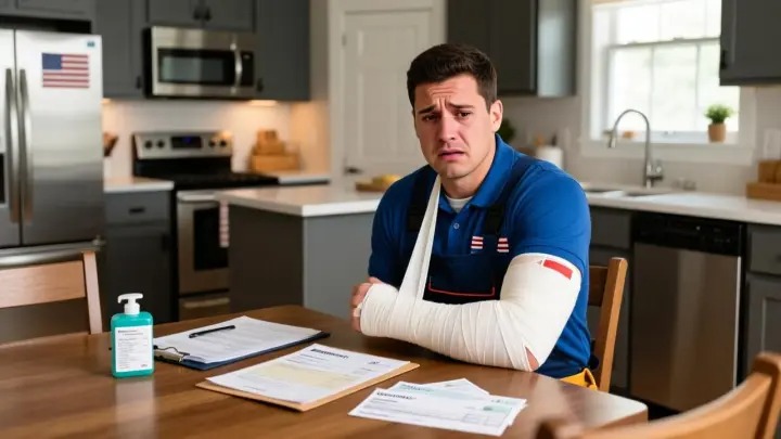 Lost wages claim after workplace injury in the USA