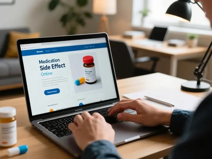 Patient reporting drug side effects online to FDA MedWatch