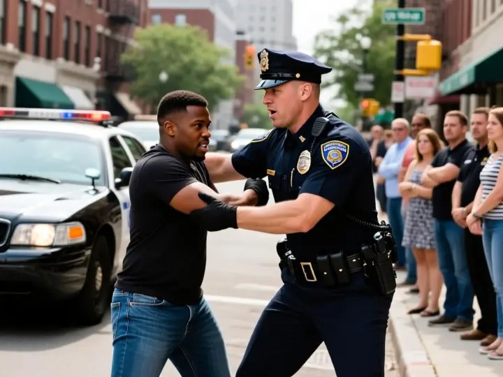 Example of police misconduct and excessive force in the USA
