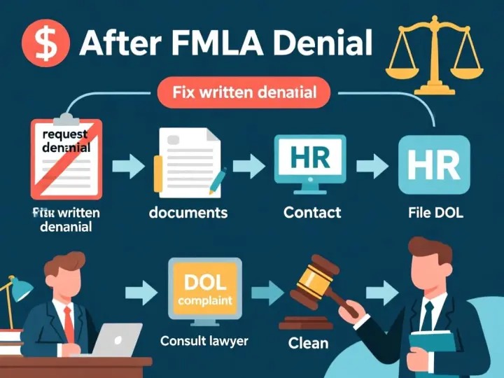Steps to take after FMLA leave denial