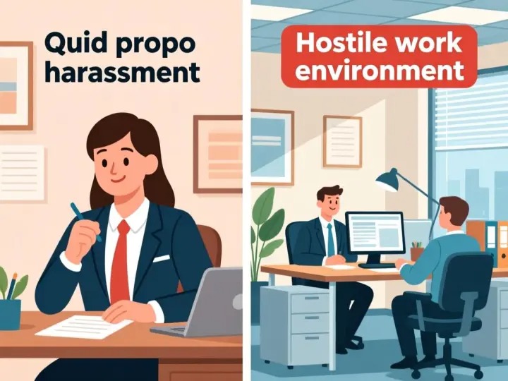 Types of sexual harassment at work